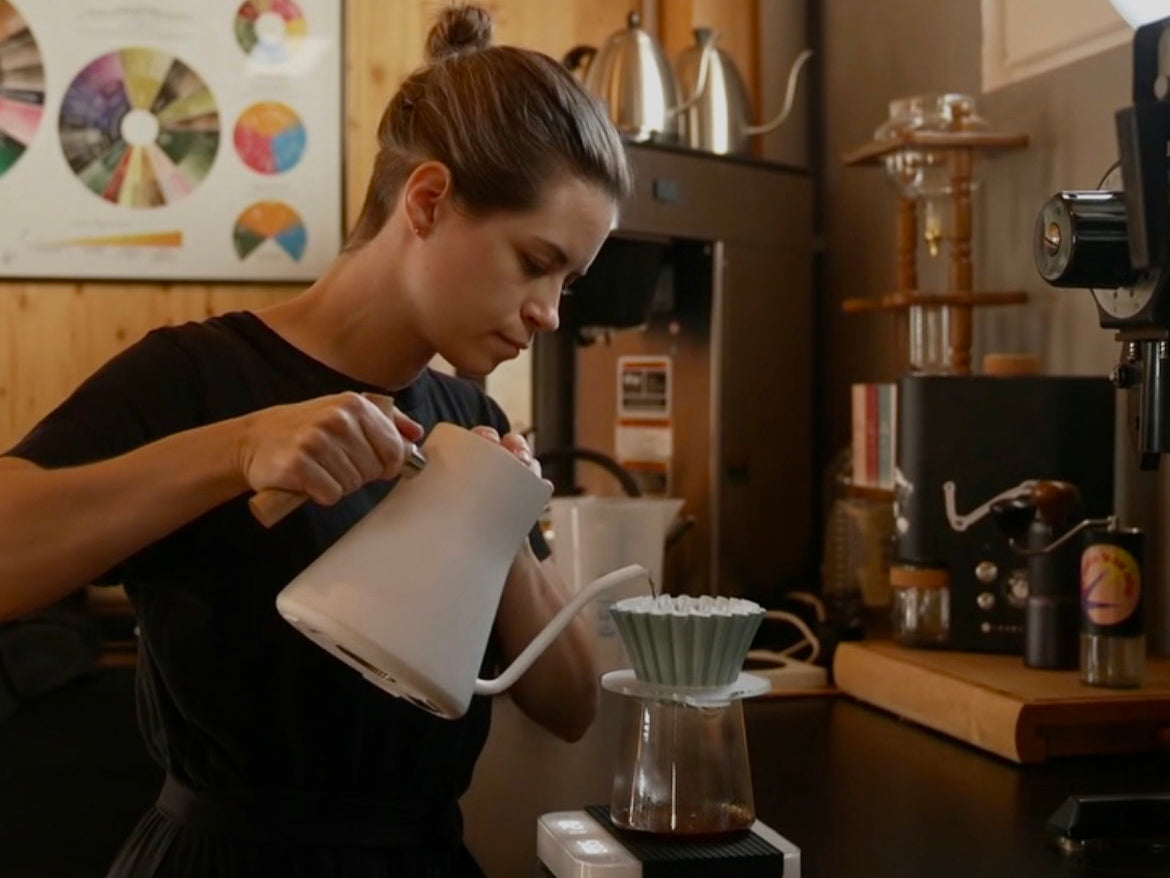 Filter-Workshop in der Rösterei