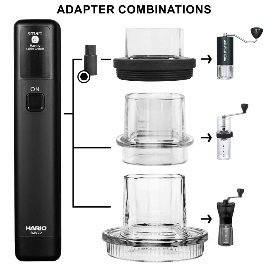 Hario Mobile Mill Stick & Adapter Set für Comandante C40